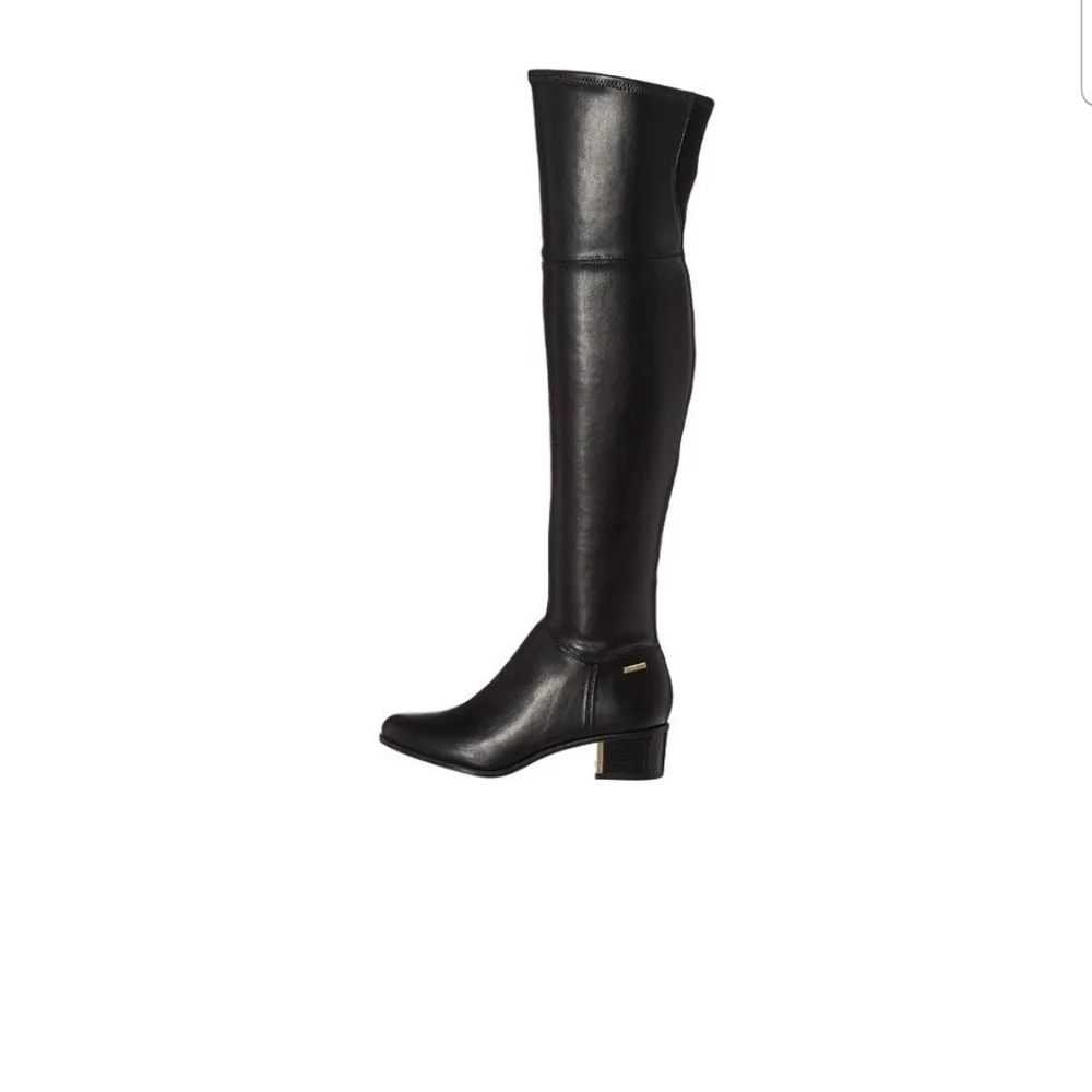 Calvin Klein Over the Knee Leather Boots 9.5 NEW
